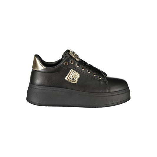 Laura Biagiotti Black Polyester Sneaker