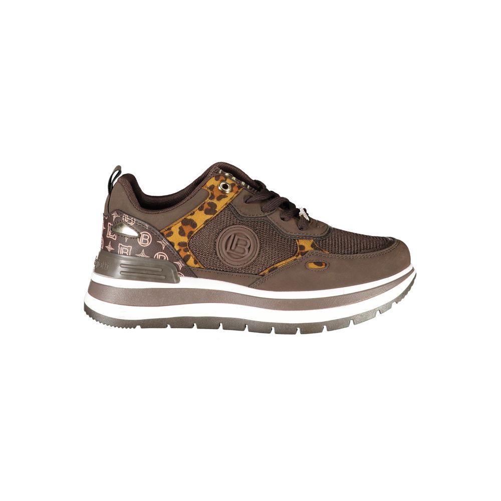 Laura Biagiotti Brown Polyester Sneaker