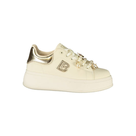 Laura Biagiotti Beige Polyester Sneaker