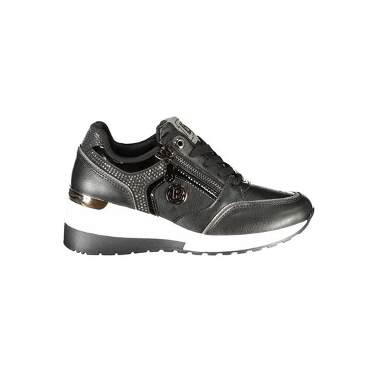 Laura Biagiotti Black Polyester Sneaker