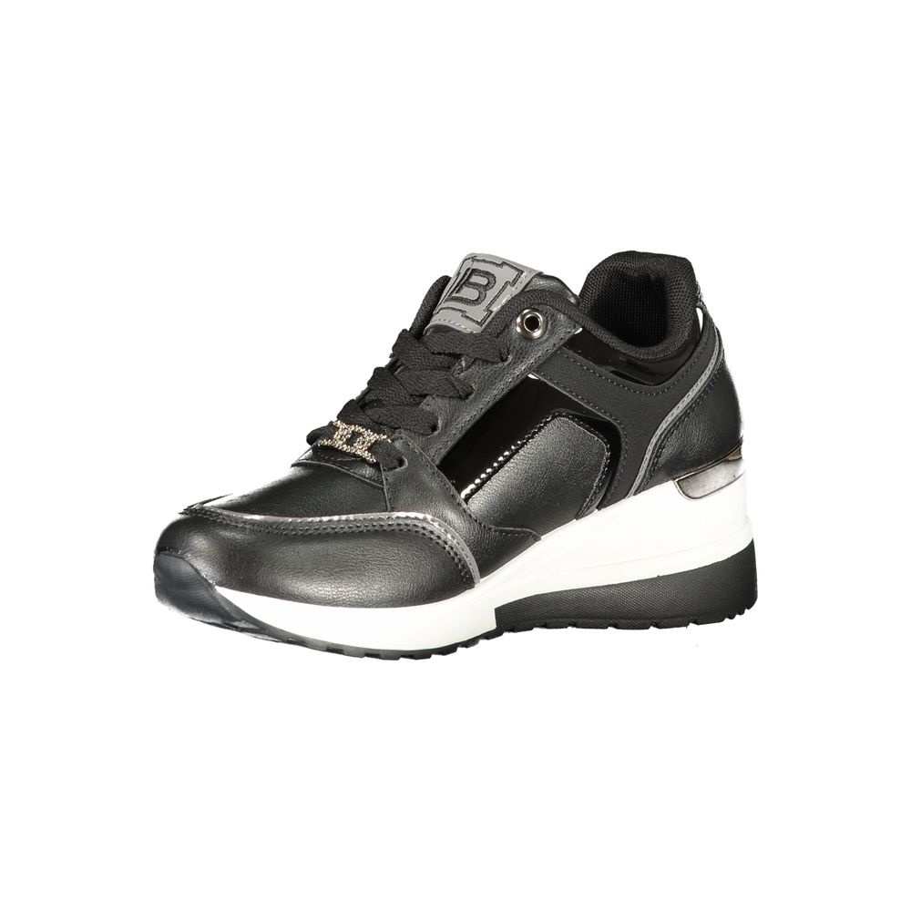 Laura Biagiotti Black Polyester Sneaker