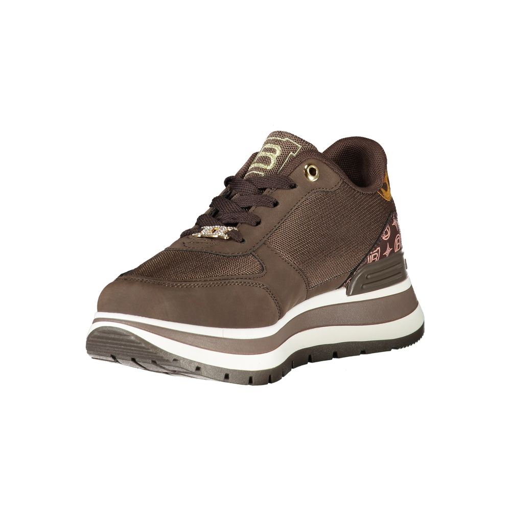 Laura Biagiotti Brown Polyester Sneaker