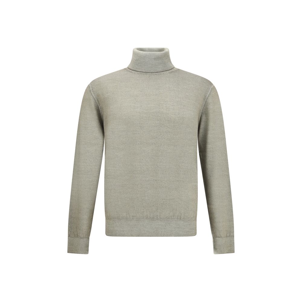 Cruciani Green Wool Turtleneck