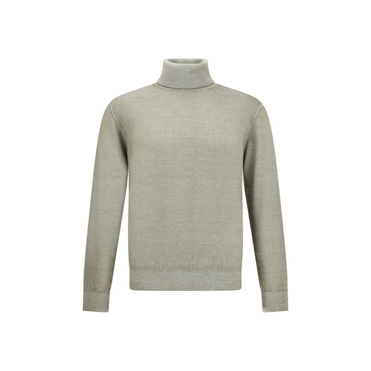 Cruciani Green Wool Turtleneck