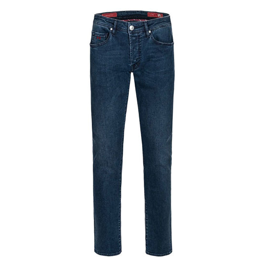 Tramarossa Blue Cotton Men's Slim-Fit Jean