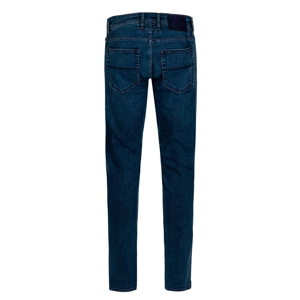 Tramarossa Blue Cotton Men's Slim-Fit Jean