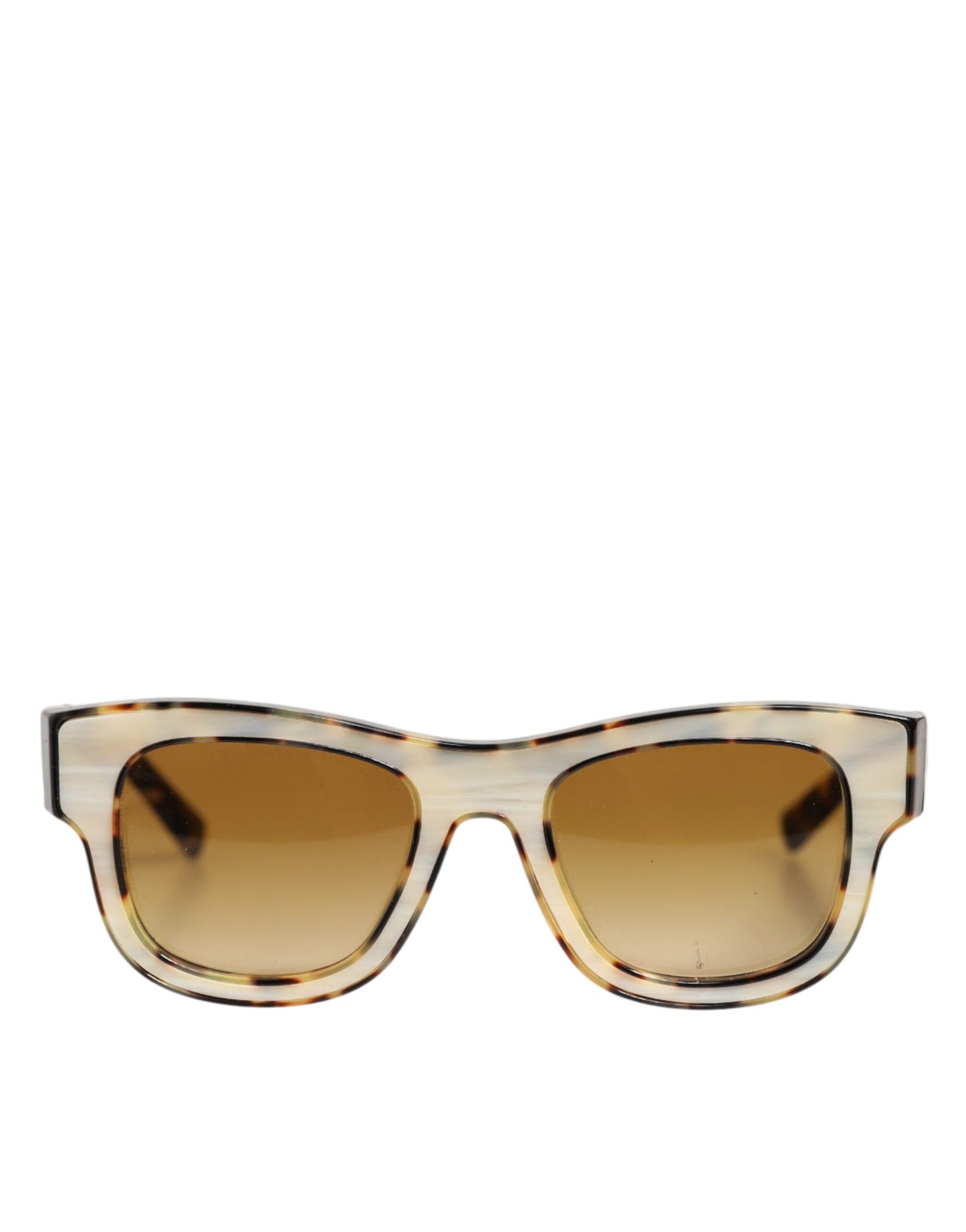 Dolce & Gabbana DG4379F White Tortoiseshell Gradient Acetate Shades Sunglasses
