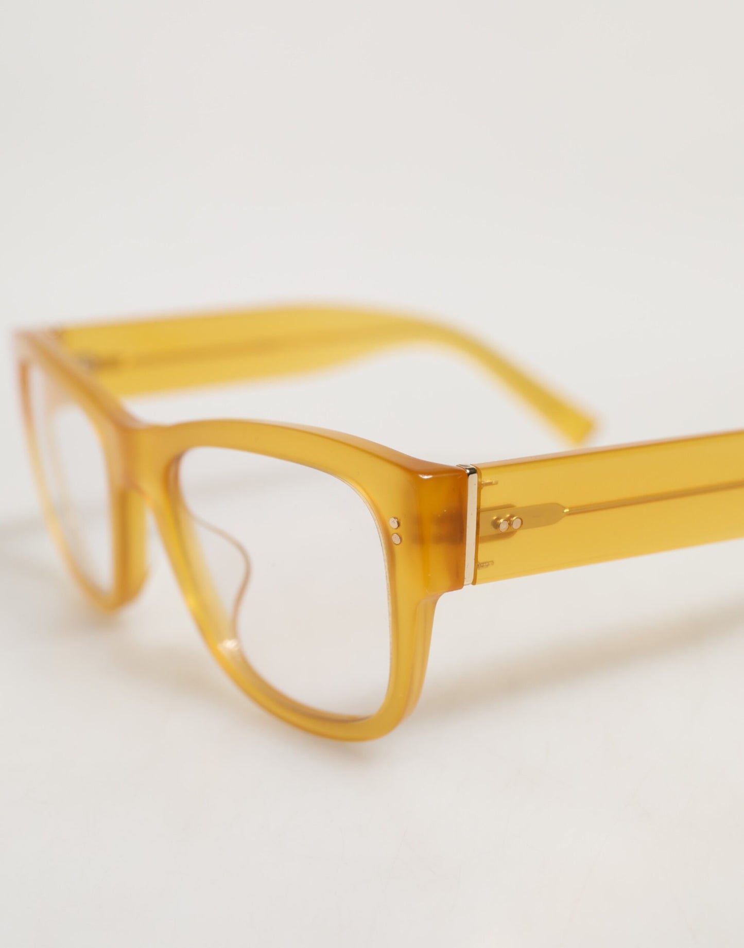 Dolce & Gabbana Yellow Acetate Eccentric Sartorial Sunglasses