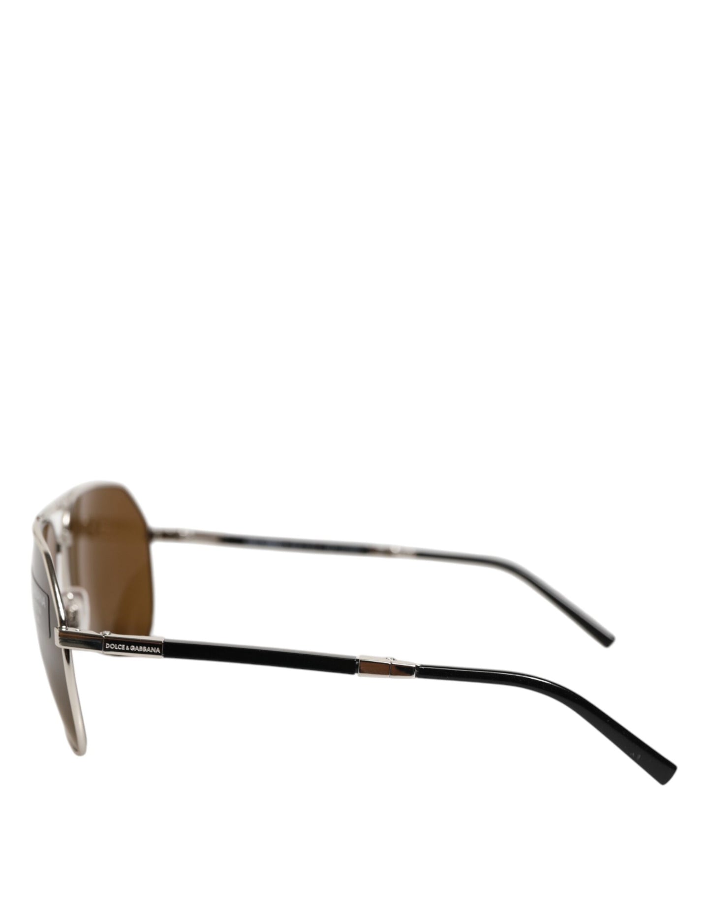 Dolce & Gabbana DG2106K Silver Frame Aviator Shades Eyewear Sunglasses