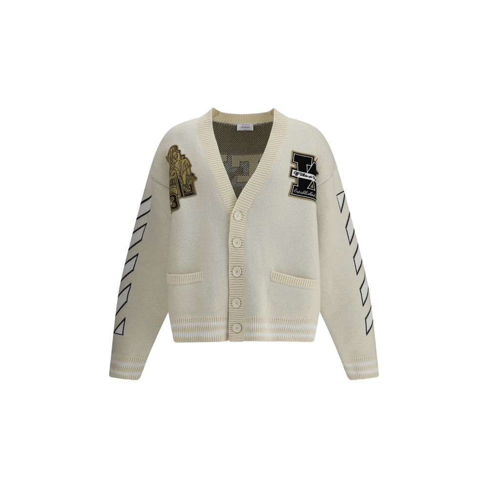 Off-White Cream Cotton Cardigan