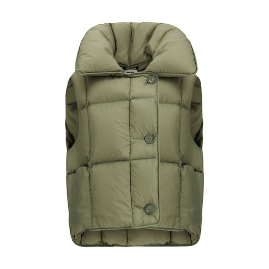 IENKI IENKI Green Nylon Sleveless Jacket