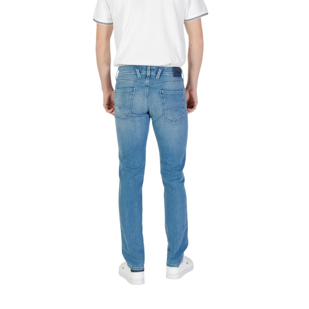 Replay Blue Cotton Skinny Jeans