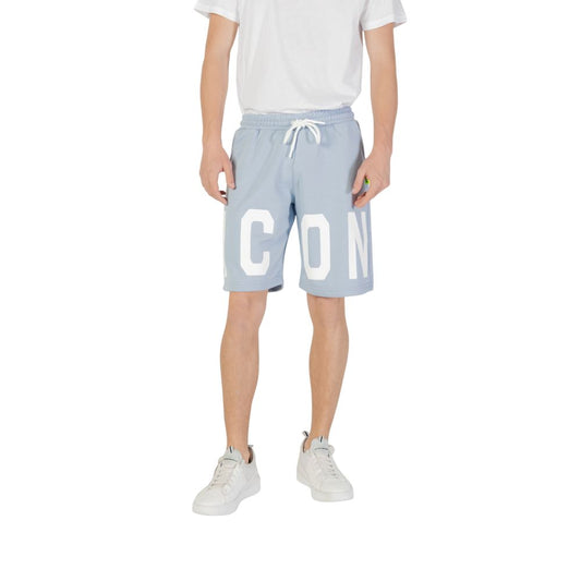 Icon Blue Cotton Bermuda Shorts