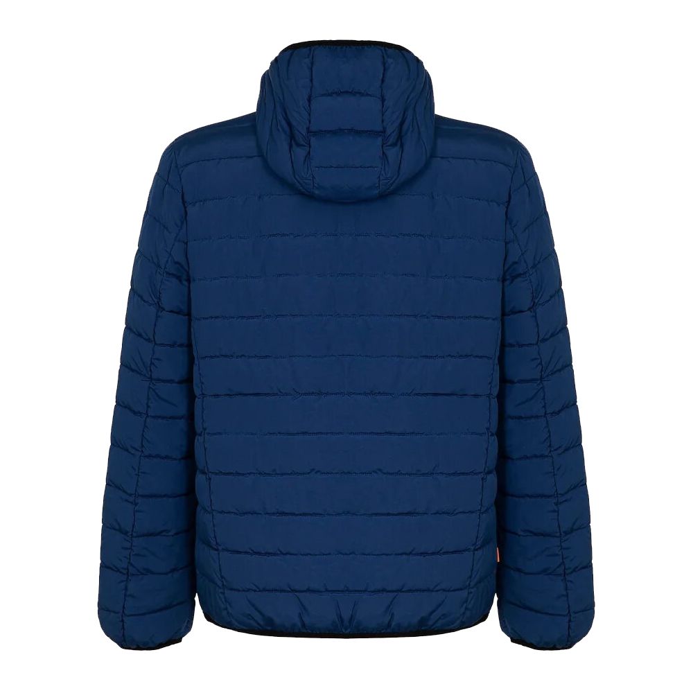 Suns Blue Polyester Men's Quilted Jacket