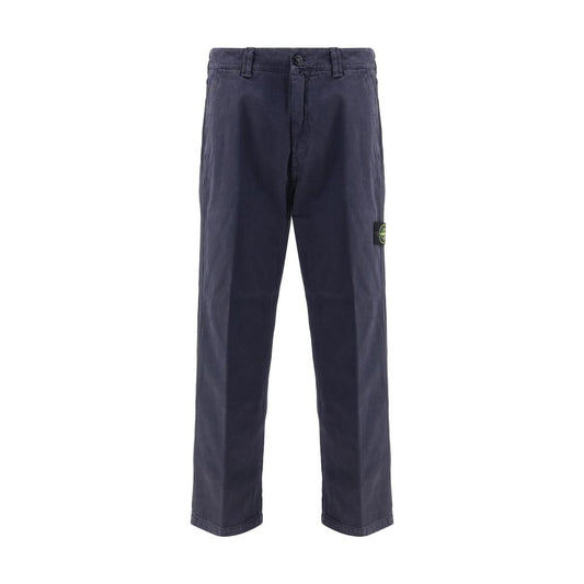 Stone Island Purple Cotton Casual Pants
