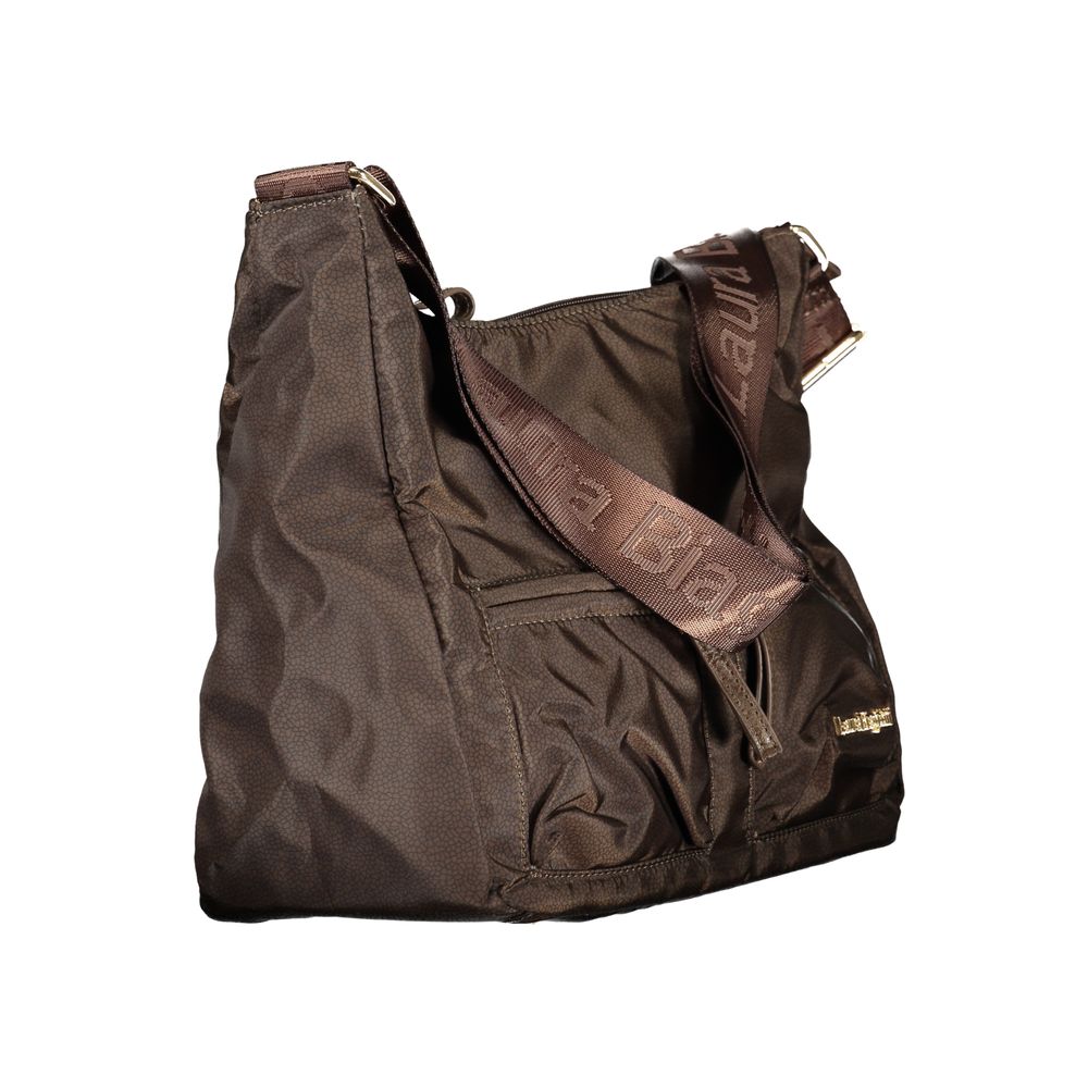 Laura Biagiotti Brown Polyester Handbag