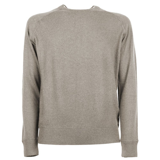 Emilio Romanelli Beige Cashmere Men Sweater