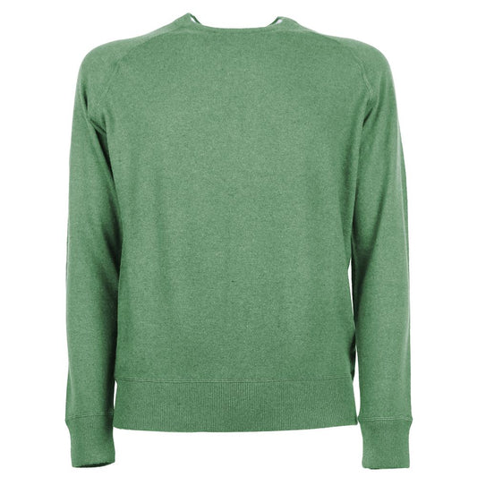 Emilio Romanelli Green Cashmere Men Sweater