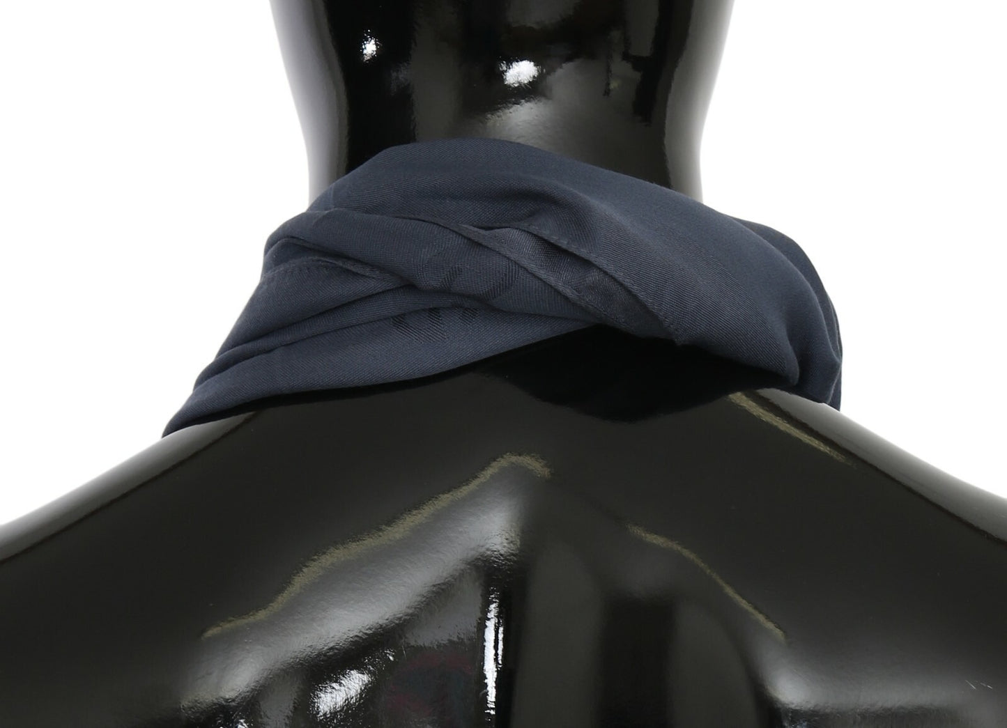 Dolce & Gabbana Modal Navy Blue Neck Wrap Men Shawl Scarf