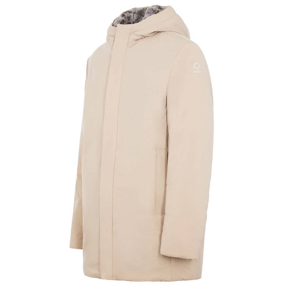 Suns White Polyester Jackets & Coat