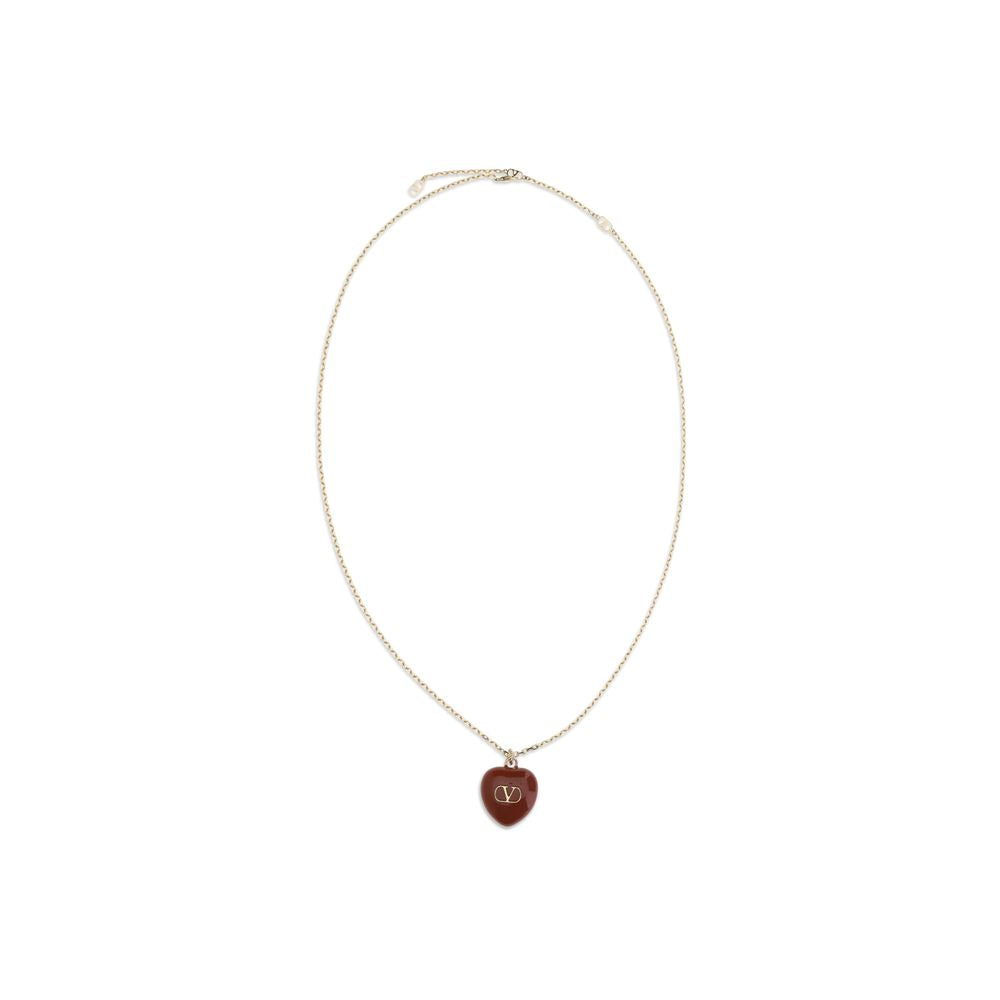 Valentino Garavani Red Brass Necklace