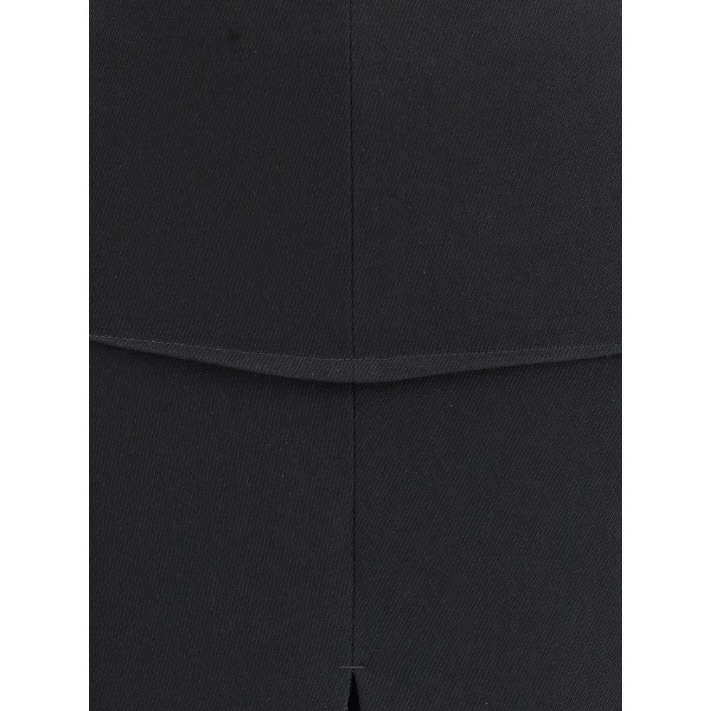 Rick Owens Black Wool Skirt