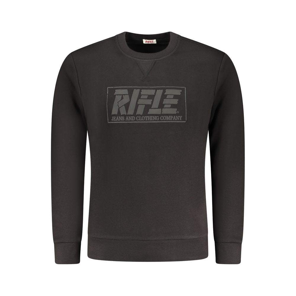 Rifle Black Cotton Sweatshirt