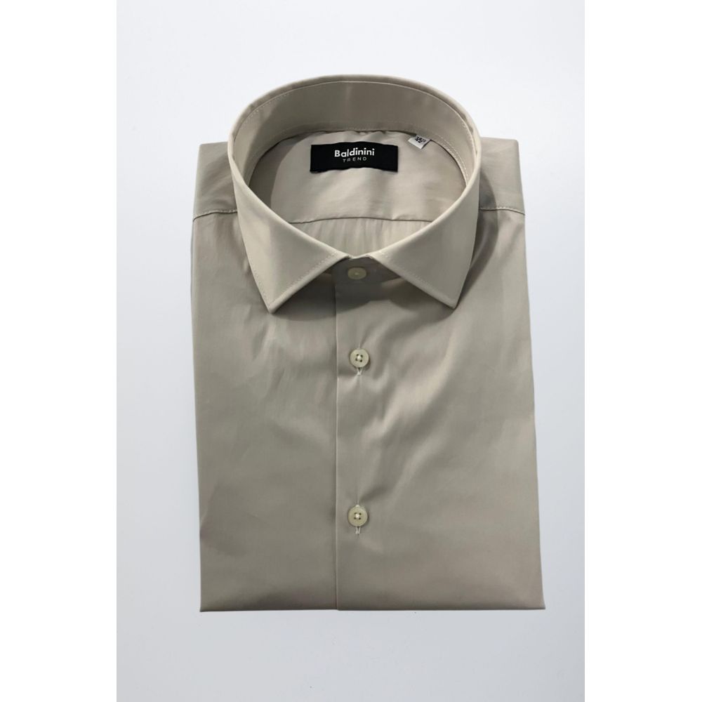 Baldinini Trend Beige Cotton Shirt