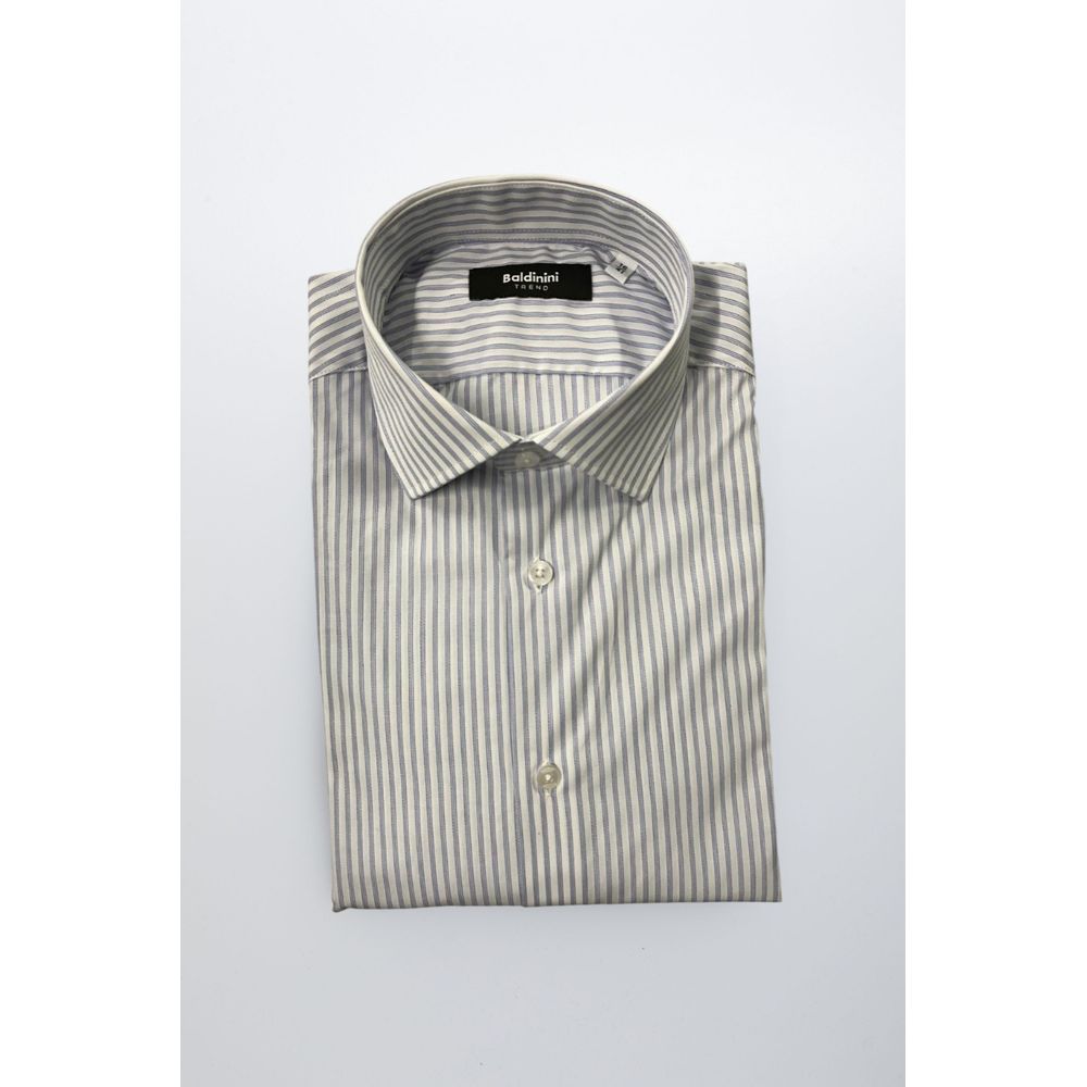 Baldinini Trend Light Blue Cotton Shirt