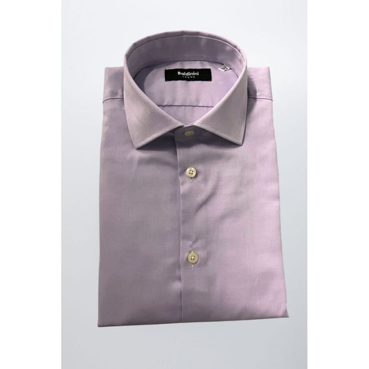 Baldinini Trend Purple Cotton Shirt
