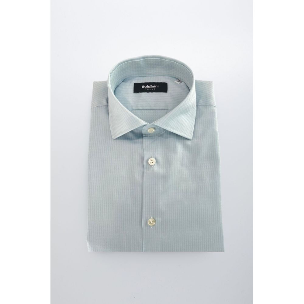 Baldinini Trend Light Blue Cotton Shirt