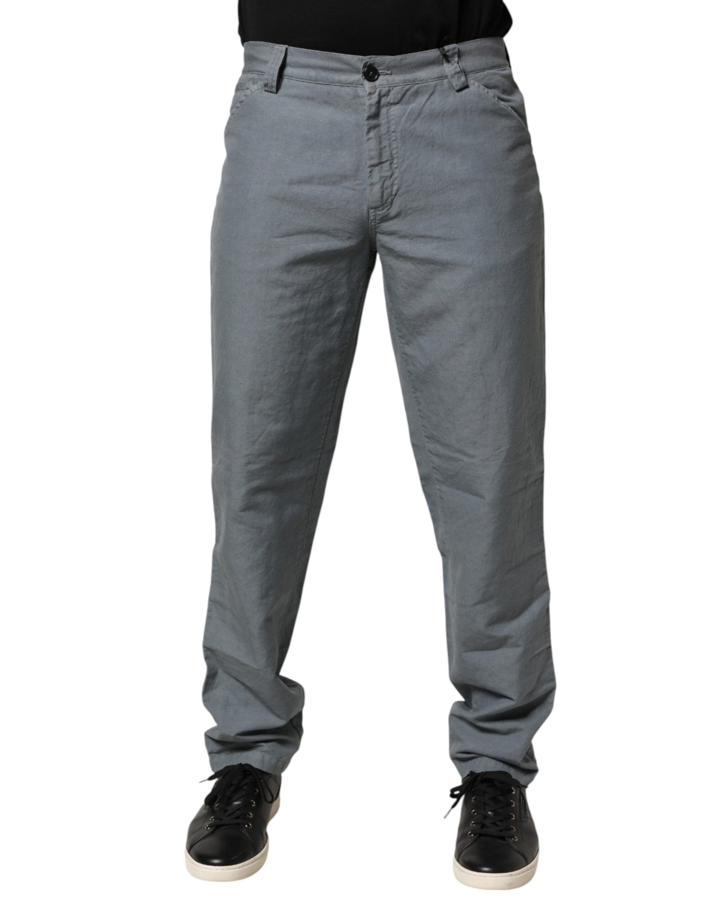 Master Coat Gray Cotton Regular Fit Men Denim Trouser Jeans