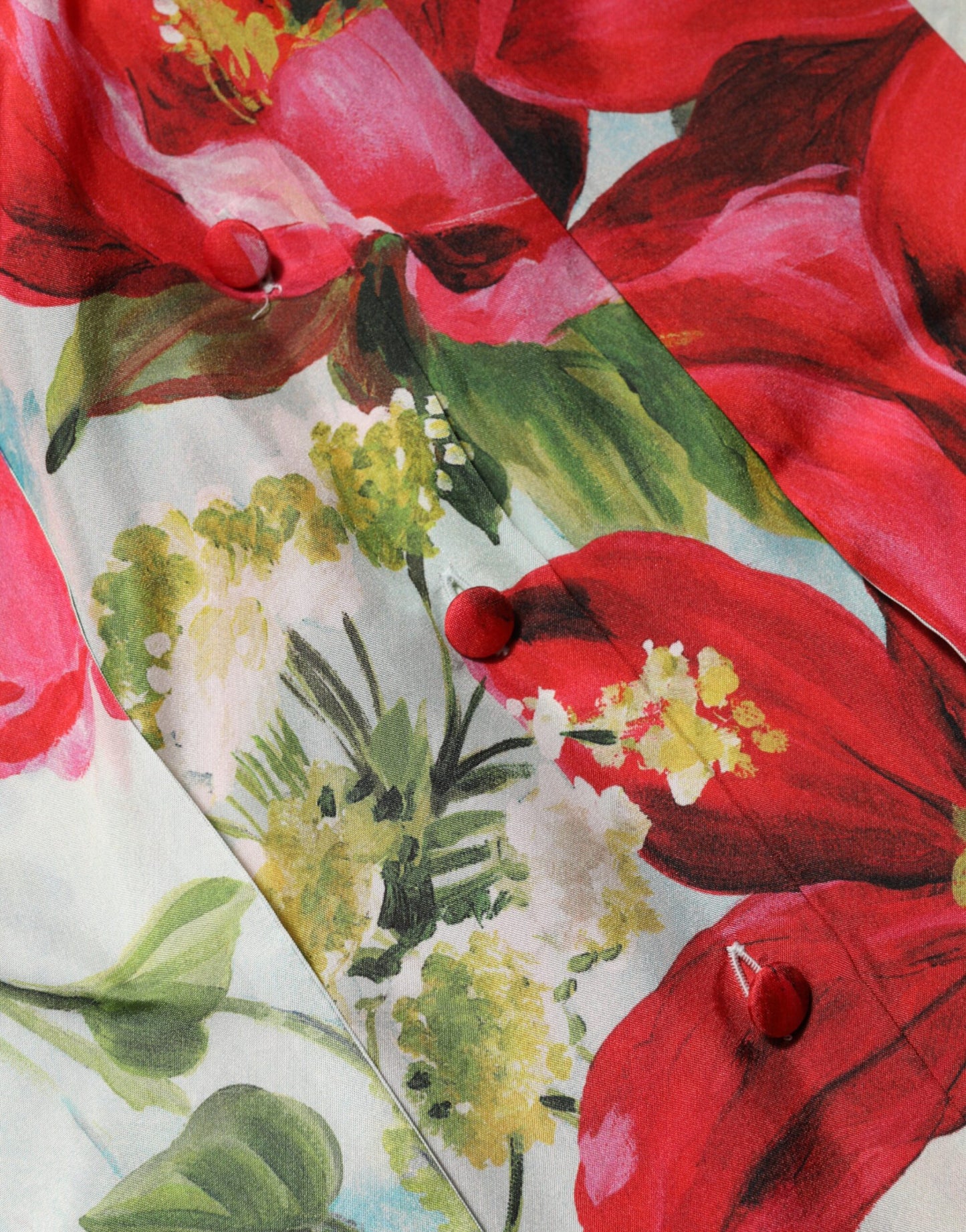 Dolce & Gabbana Multicolor Floral Long Sleeves Blouse Top