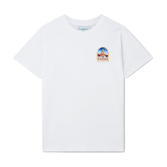 Casablanca White Cotton T-Shirt