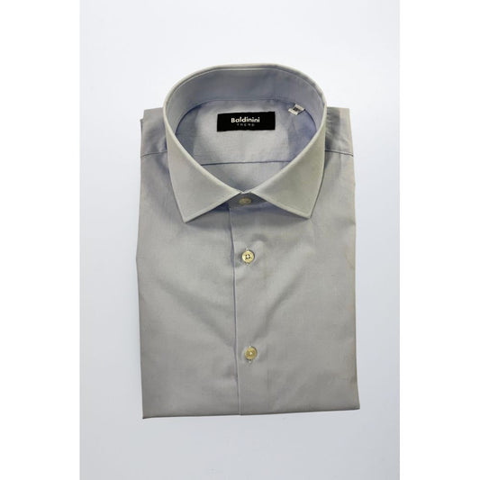 Baldinini Trend Light Blue Cotton Shirt