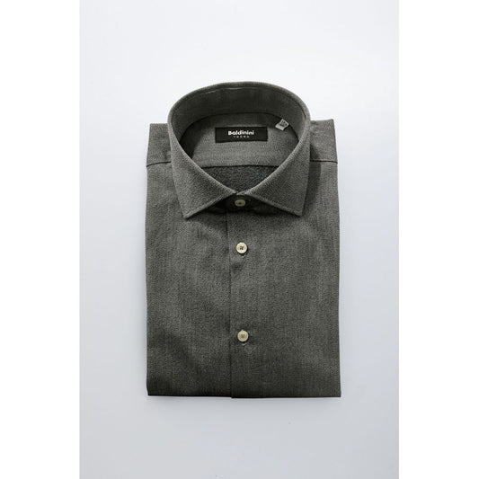 Baldinini Trend Gray Cotton Shirt