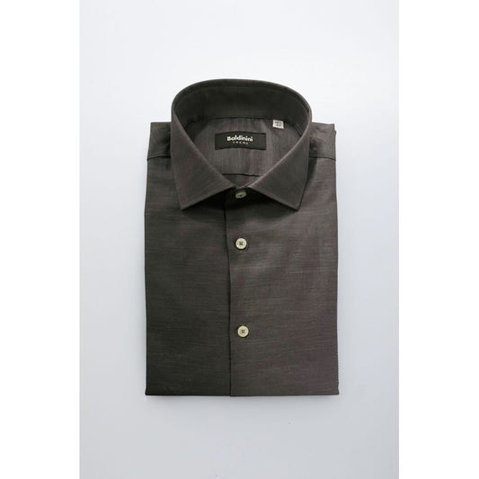 Baldinini Trend Gray Cotton Shirt