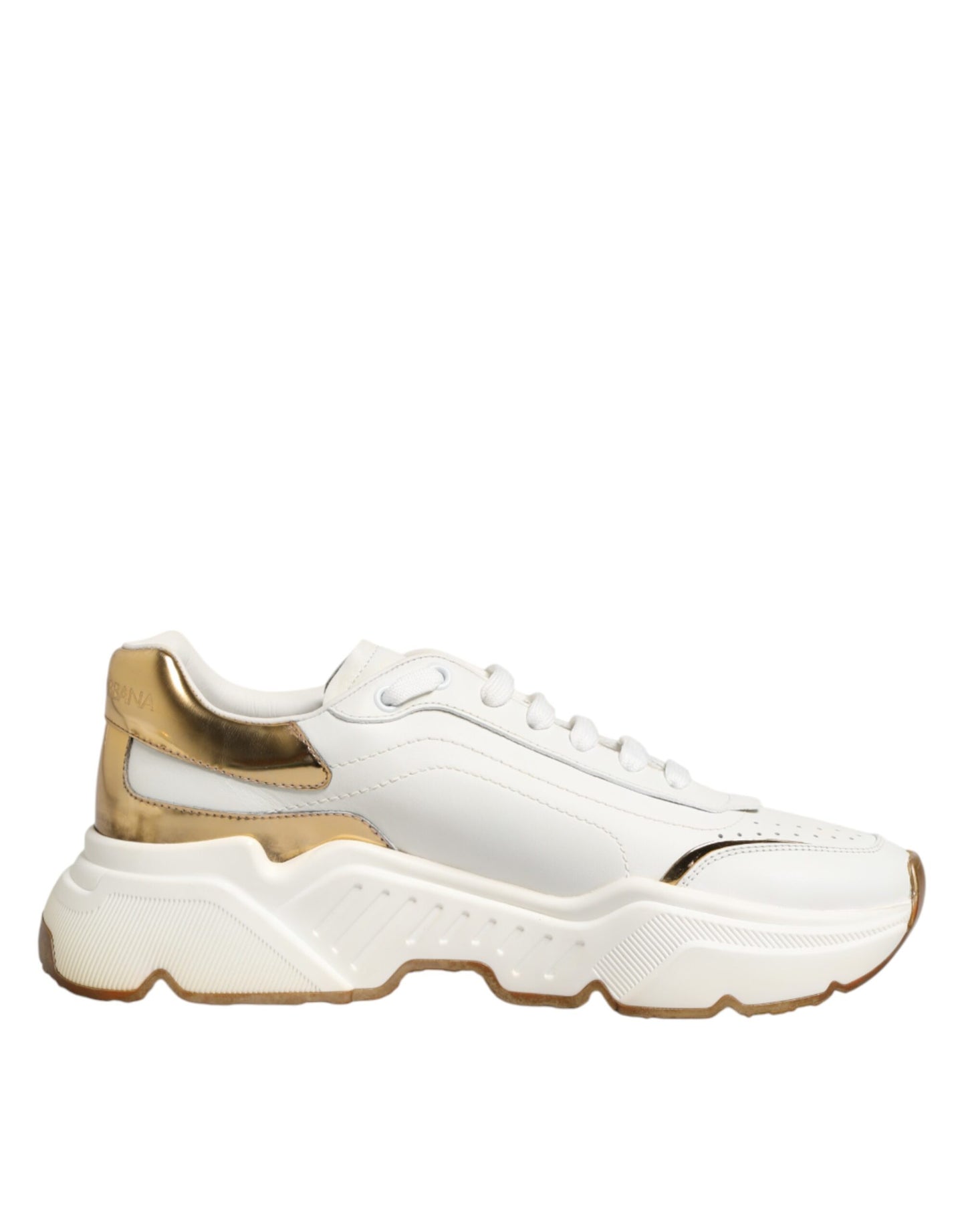Dolce & Gabbana White Gold Daymaster Low Top Sneakers  Shoes