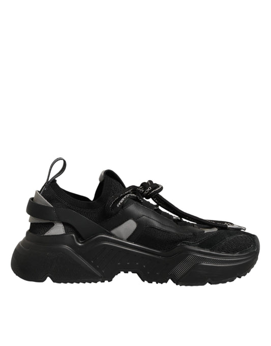 Dolce & Gabbana Black Daymaster Low Top Women Sneakers  Shoes