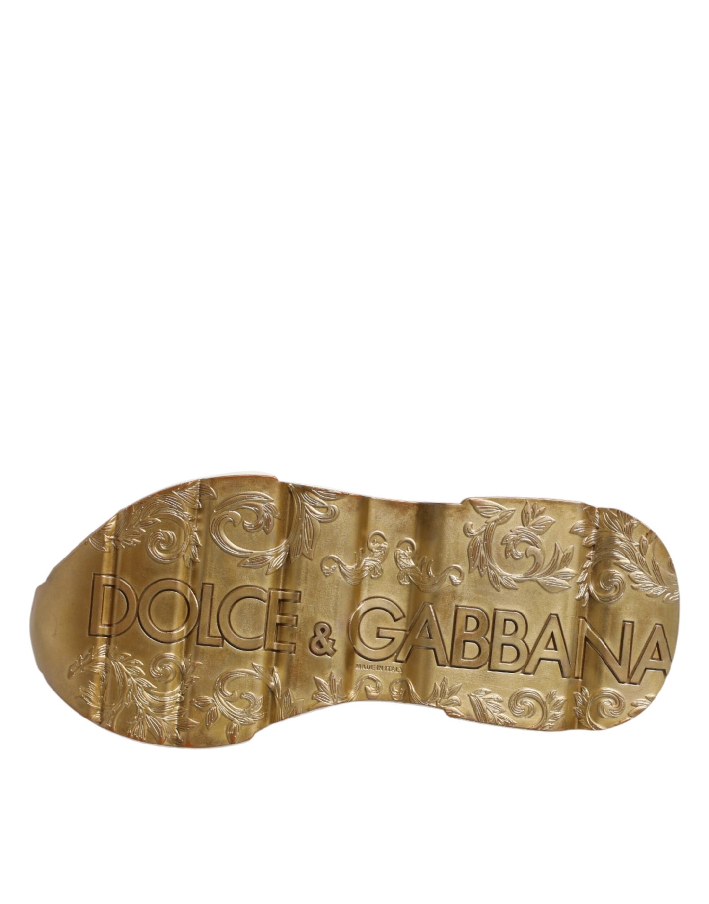 Dolce & Gabbana White Gold Daymaster Low Top Sneakers  Shoes