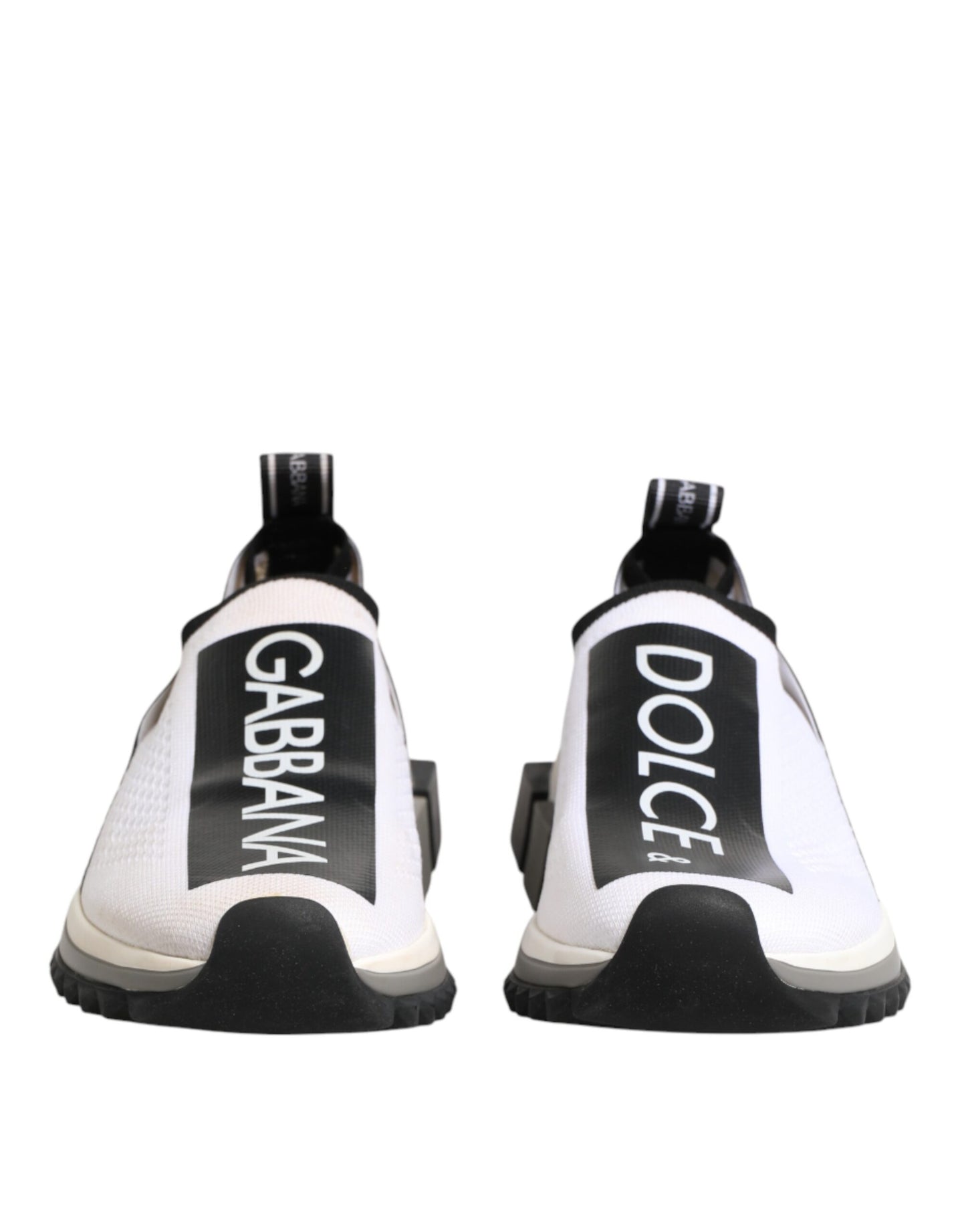 Dolce & Gabbana White Logo Low Top Sorrento Sneakers Shoes