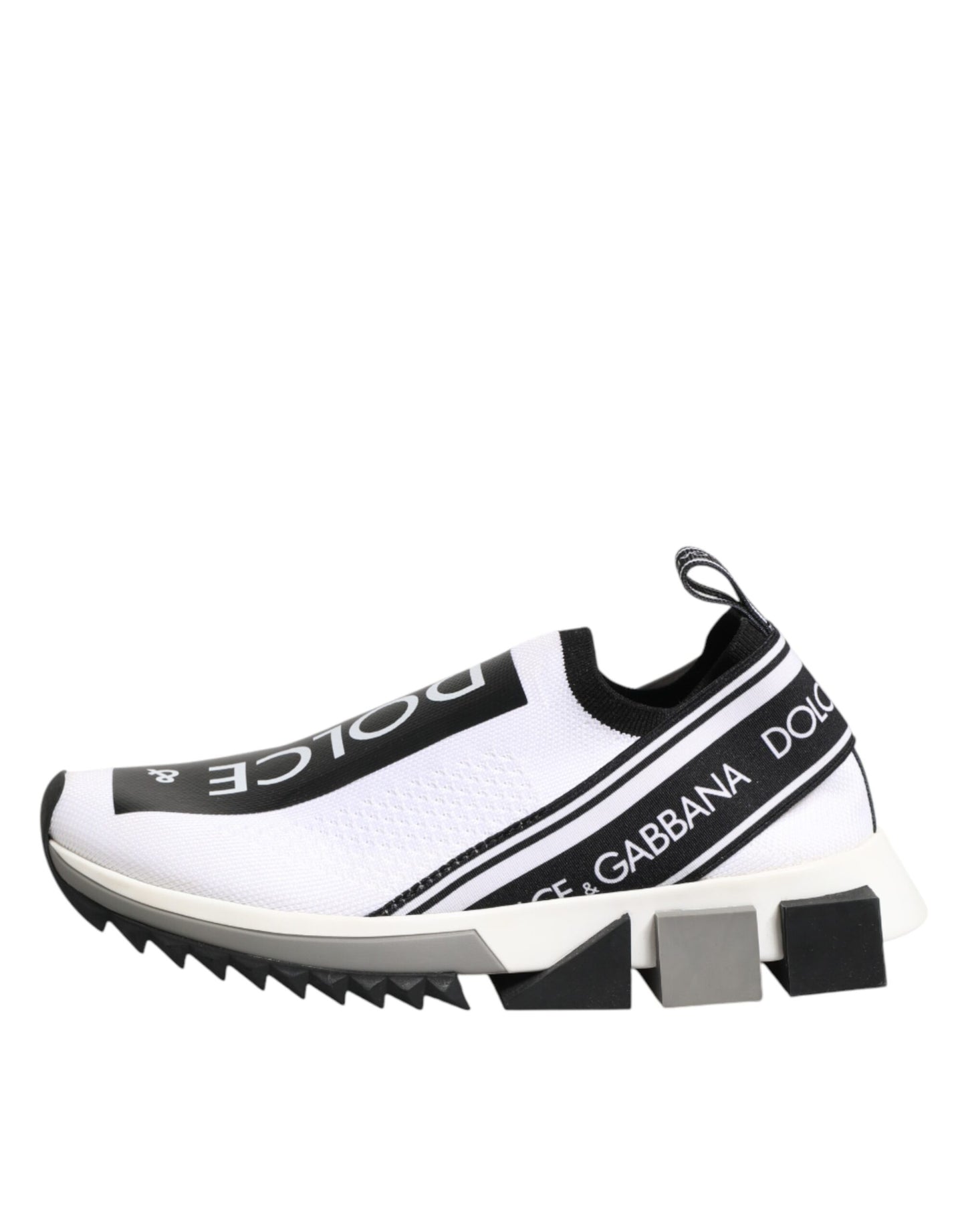 Dolce & Gabbana White Logo Low Top Sorrento Sneakers Shoes