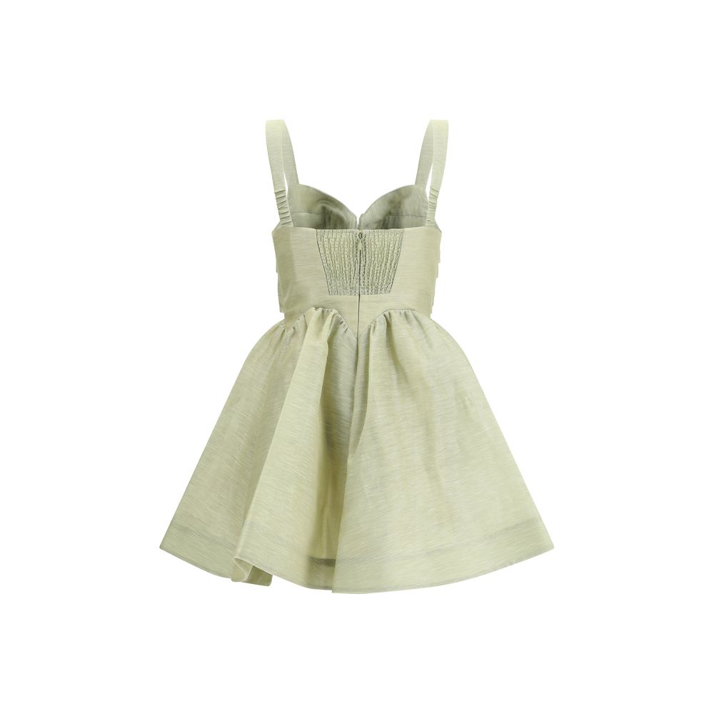 Zimmermann Green Linen Casual Dress