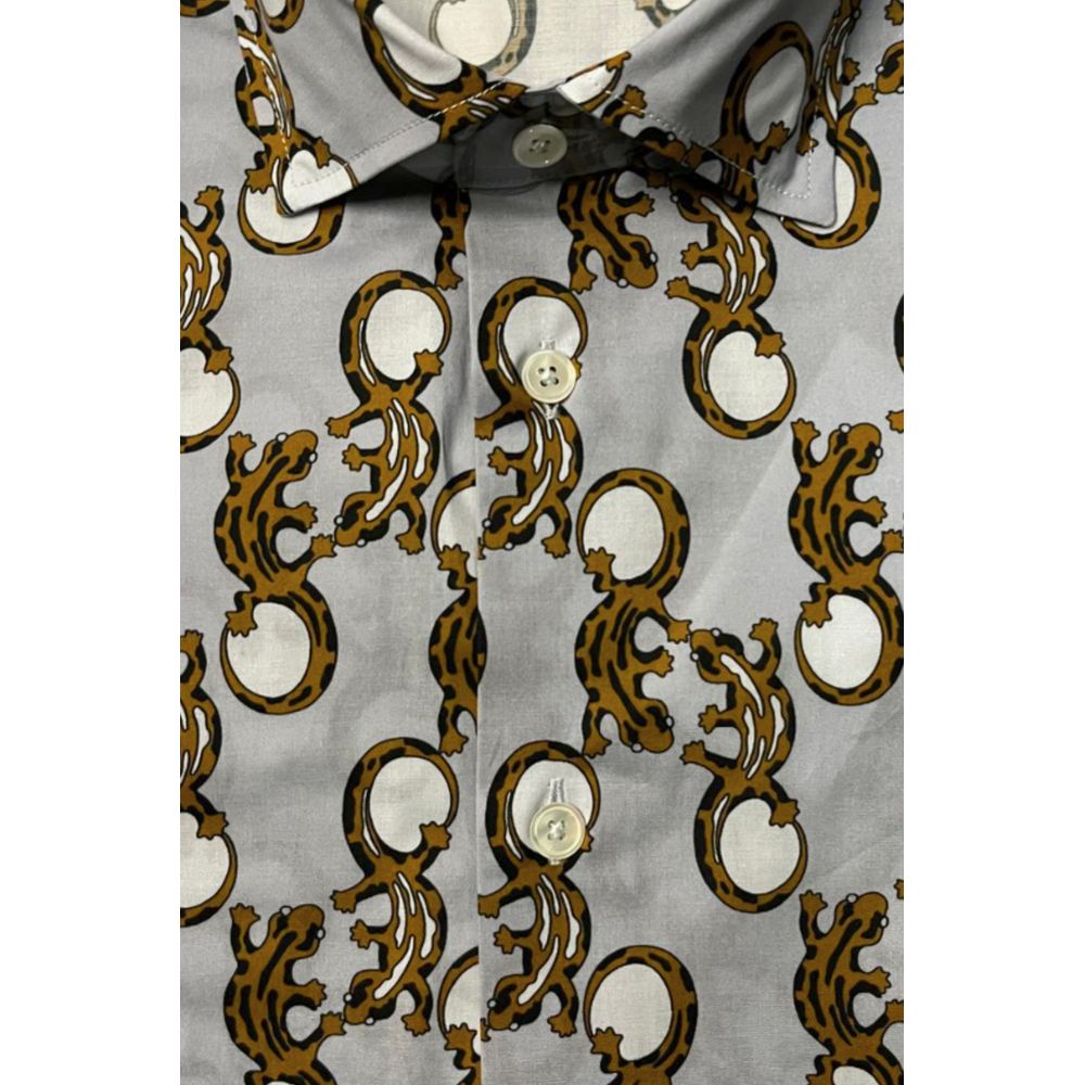 Bagutta Multicolor Cotton Shirt