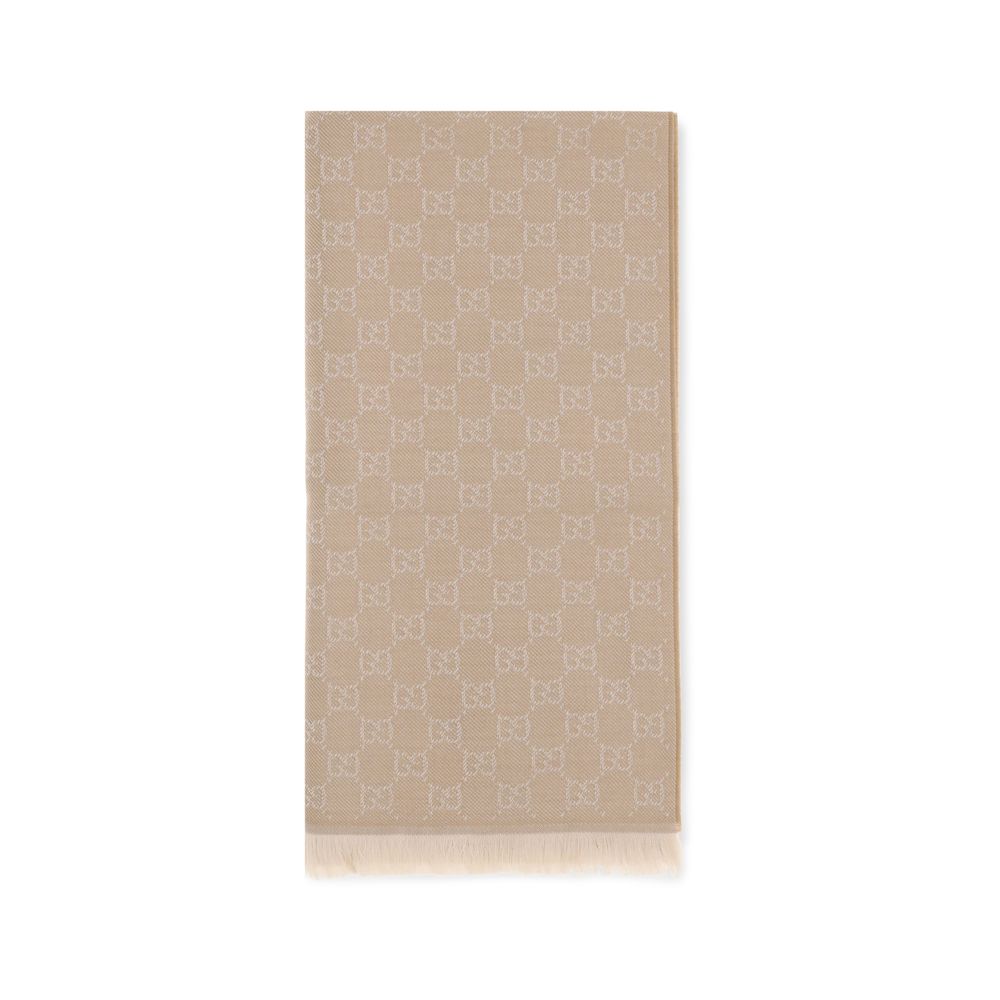 Gucci Beige Wool Scarf