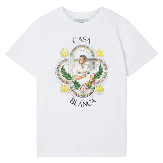 Casablanca White Cotton T-Shirt