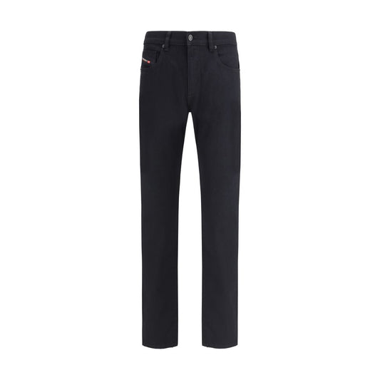 Diesel Black Cotton Slim Fit Jeans