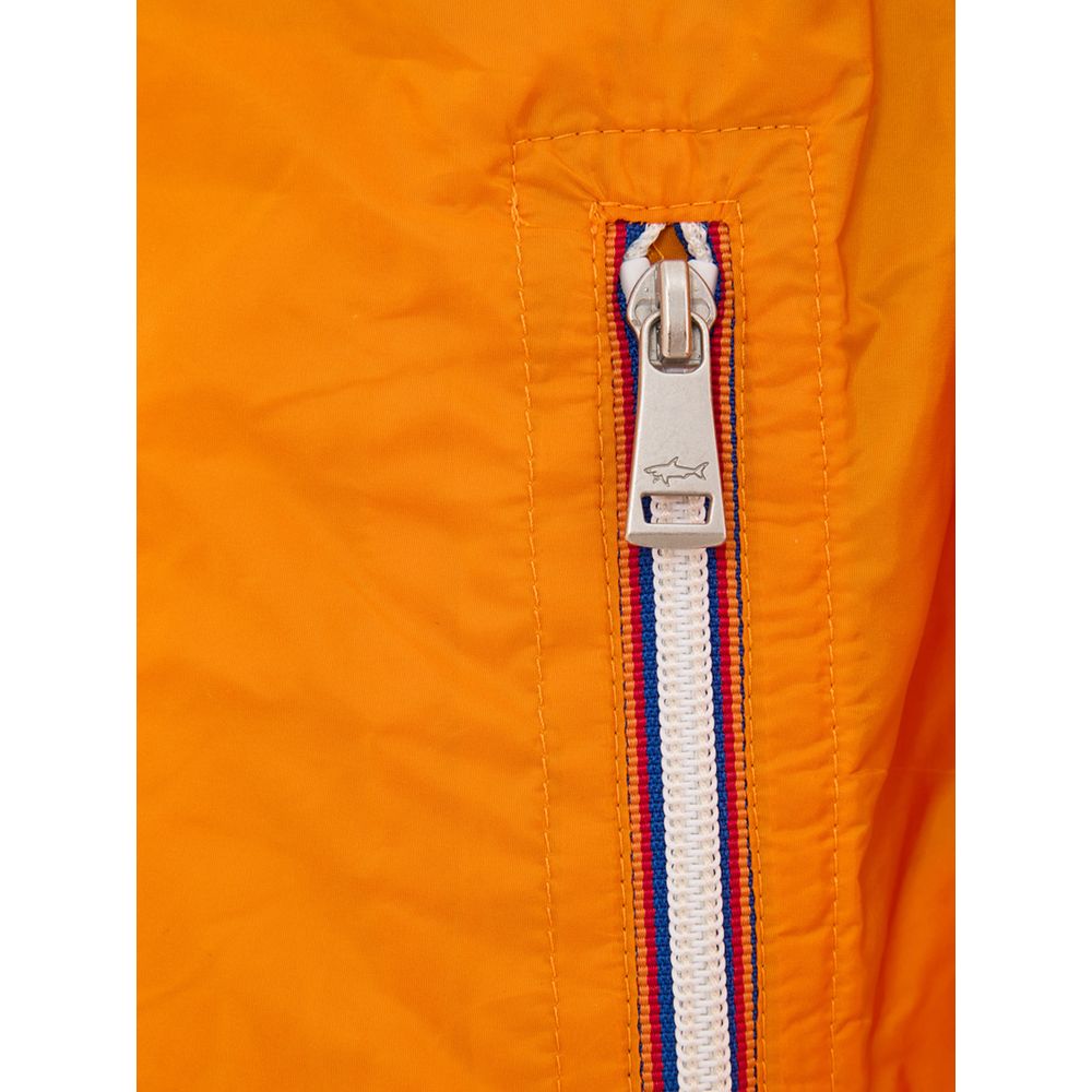 Paul & Shark Orange Polyamide Bomber