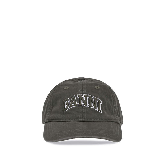 Ganni Bicolor Cotton Cap (Baseball Hat)