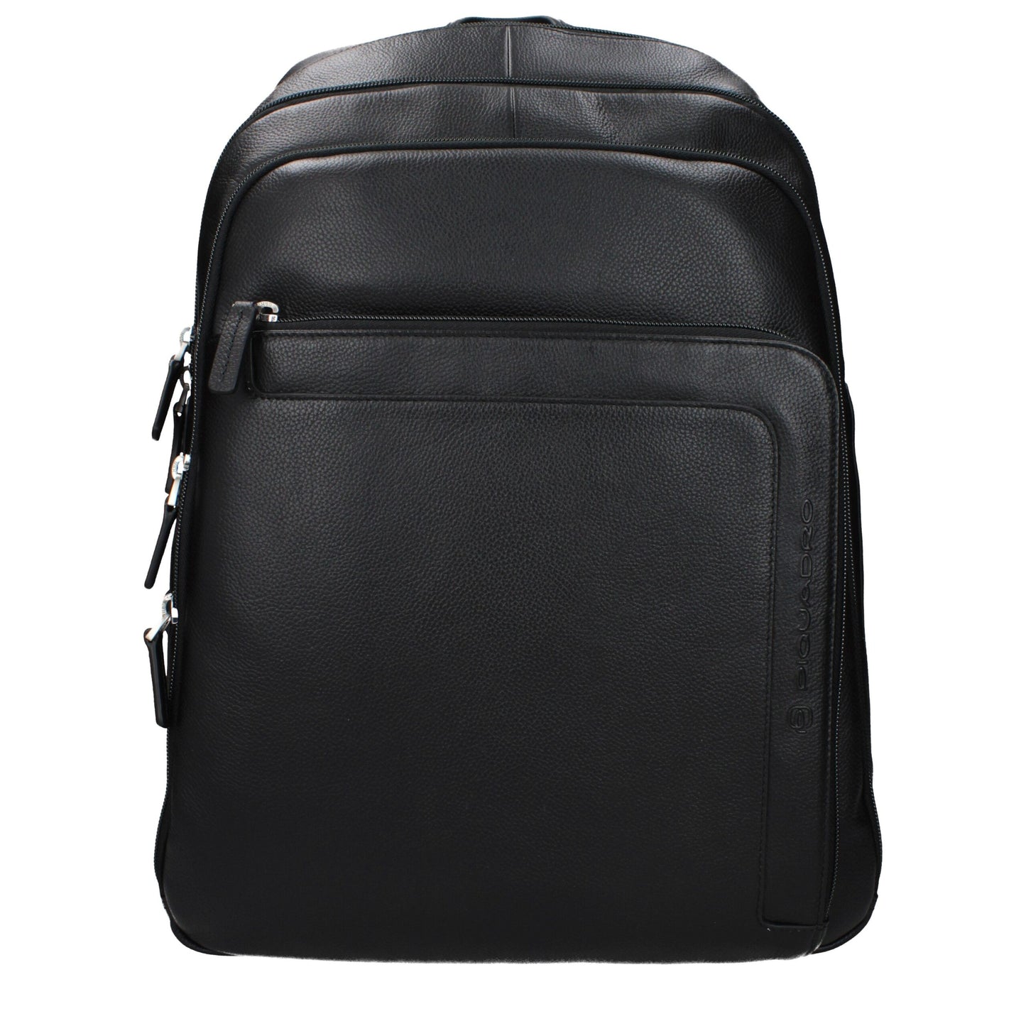 Piquadro Black Leather Backpack